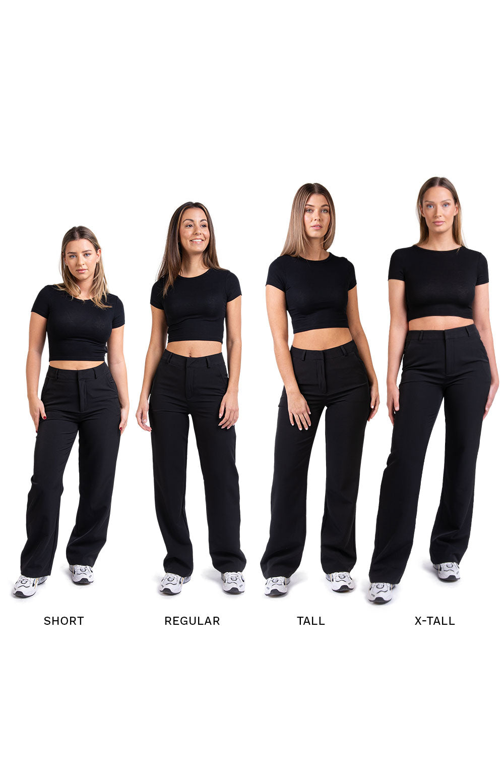 Nova 01High Straight Suit Pants - Black