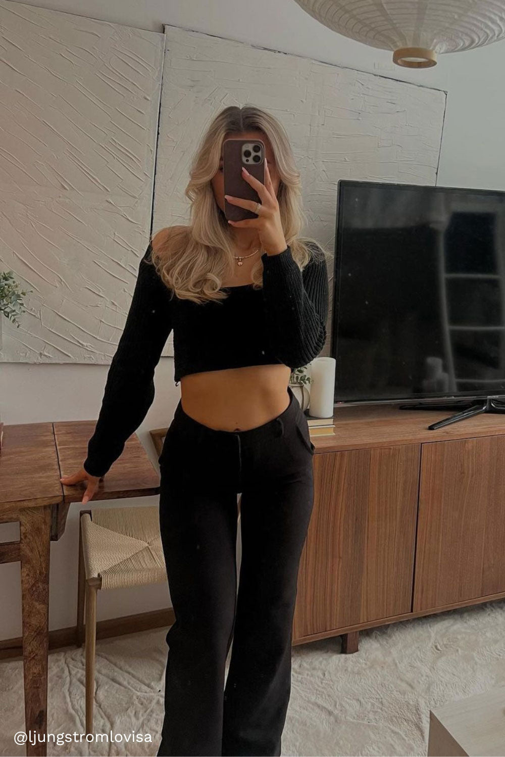 Nova 01Mid Straight Suit Pants - Black