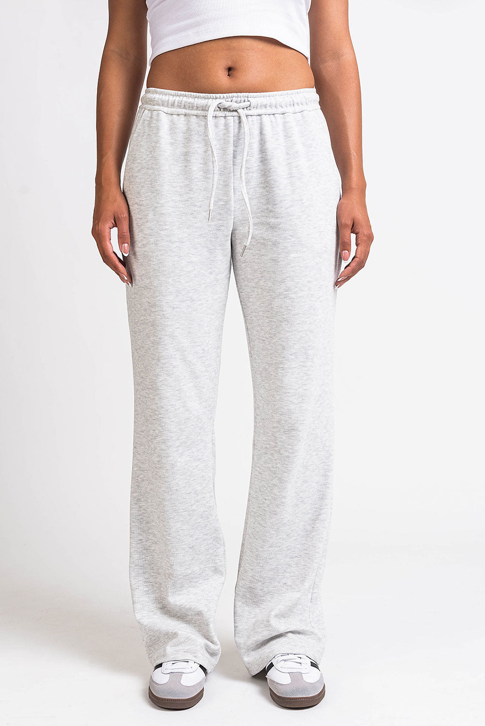Eyla 01Mid Straight Lounge Pants - Light Grey
