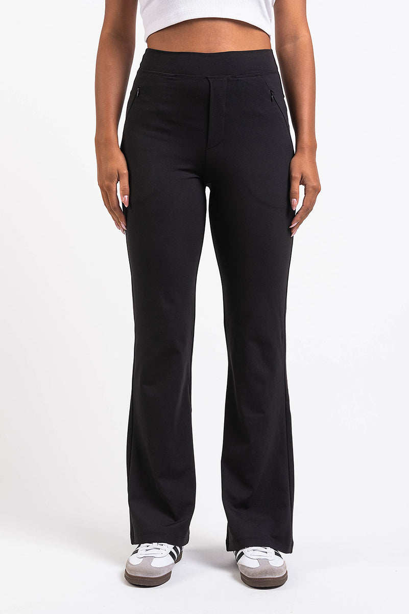 Holly 04High ActiveFlex Bootcut Pants - Black – MADLADY