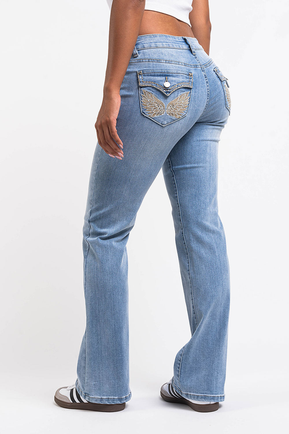 Taylor 01Low Bootcut Jeans - Bleach Blue