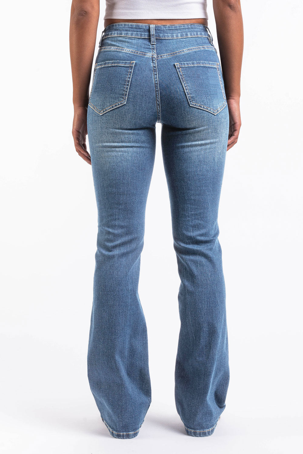Taylor 02Mid Bootcut Jeans - Denim Blue