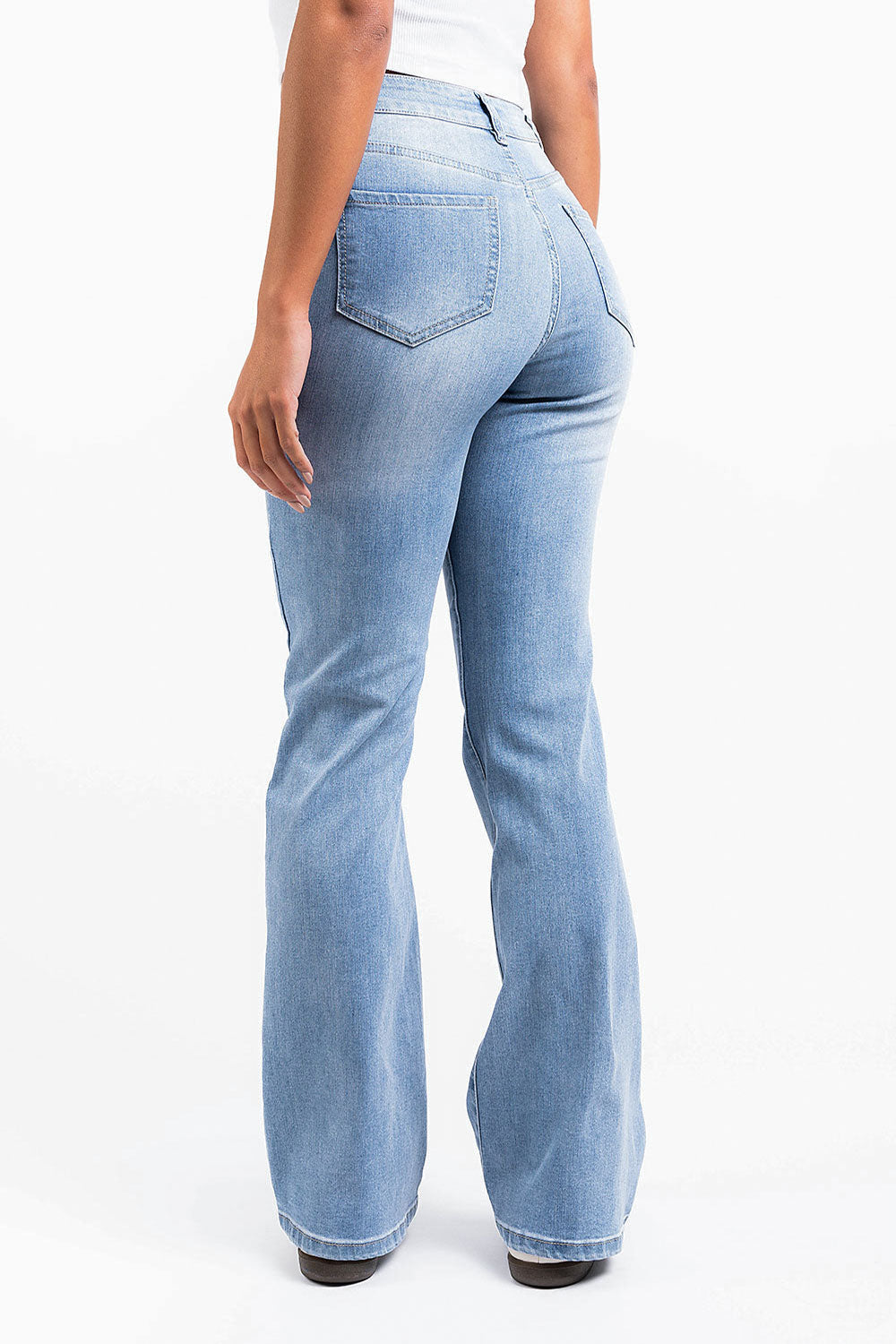 Taylor 02High Bootcut Jeans - Bleach Blue