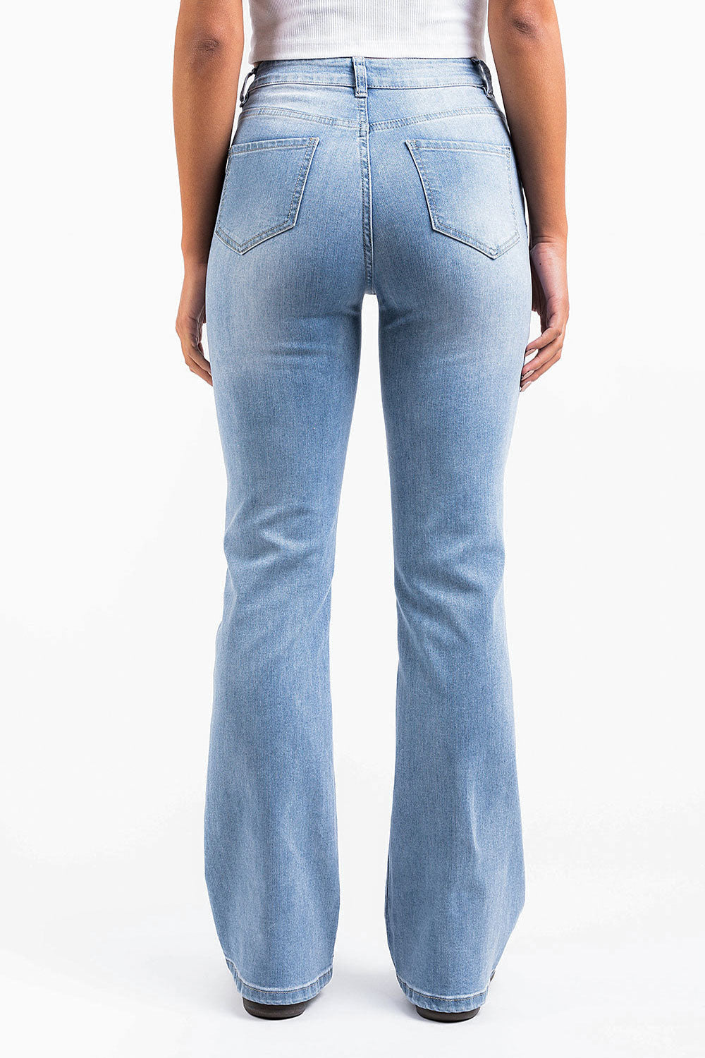 Taylor 02High Bootcut Jeans - Bleach Blue