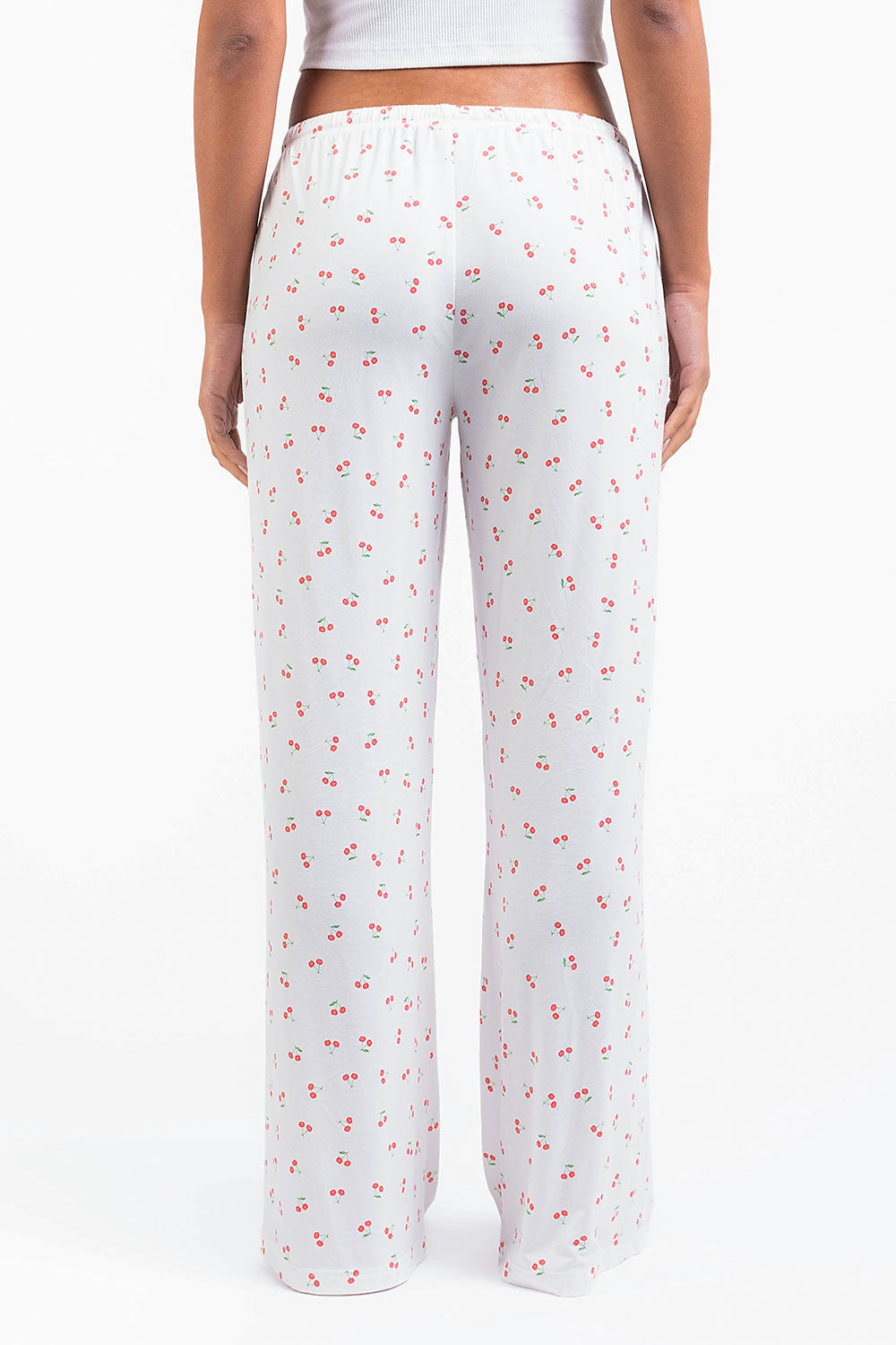 Mel 09Mid Straight Lounge Pants - Cherry