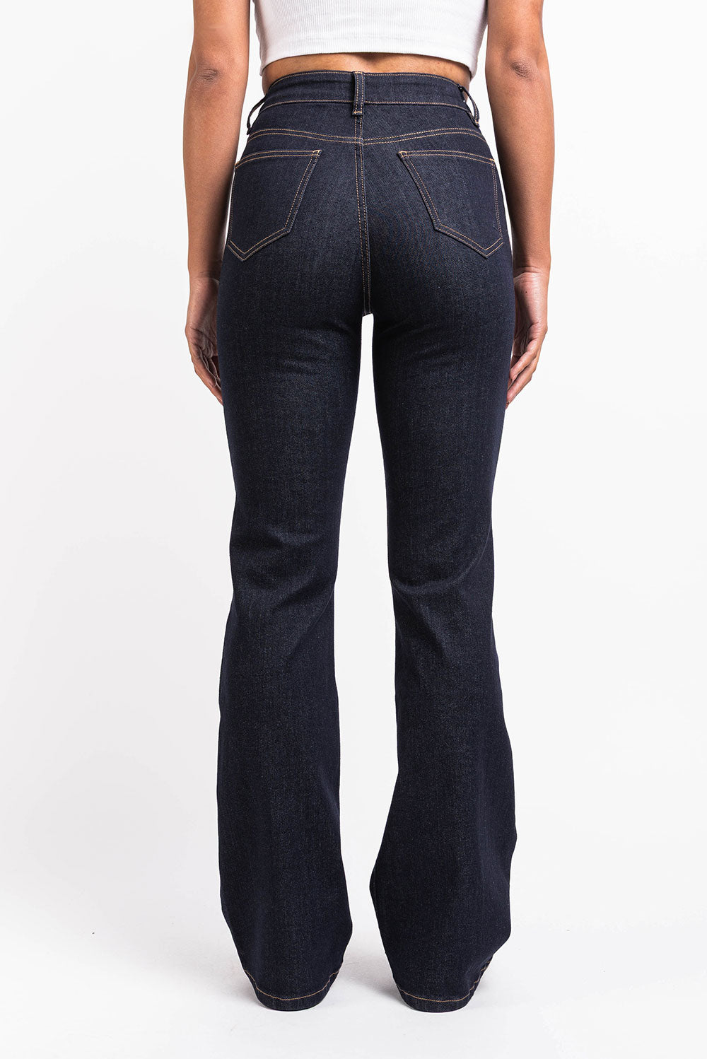 Taylor 02High Bootcut Jeans - Raw Denim