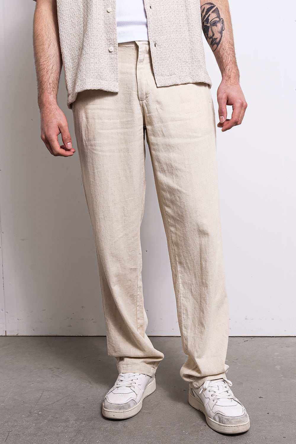 Ubud Linen Pants - Beige