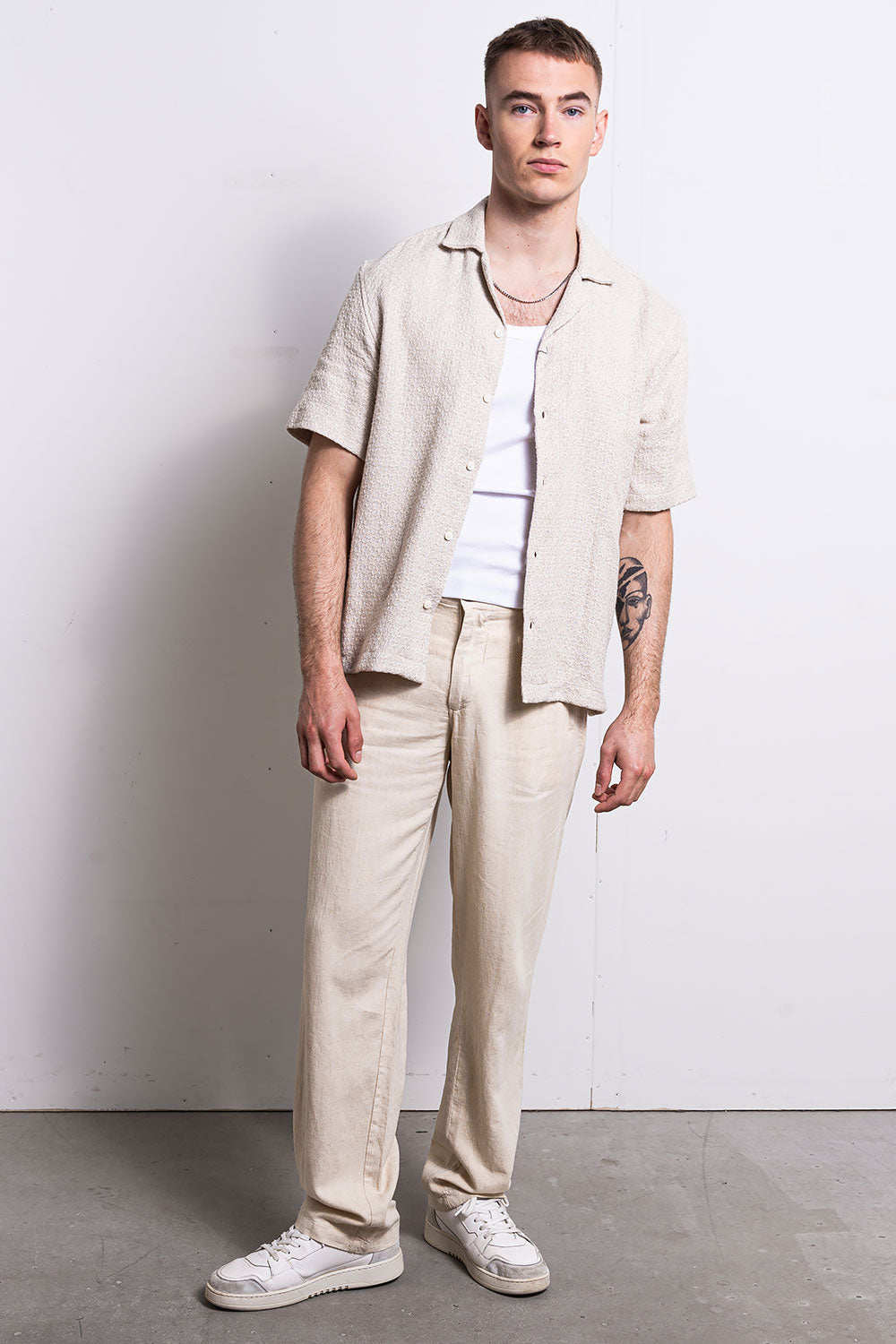 Ubud Linen Pants - Beige