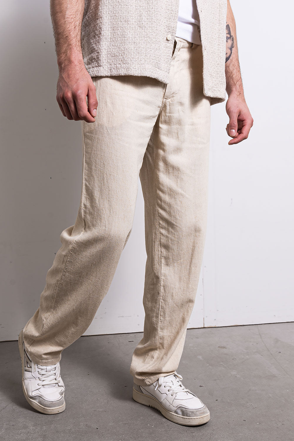 Ubud Linen Pants - Beige