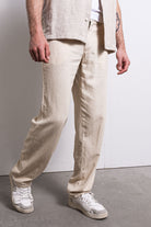 Ubud Linen Pants - Beige