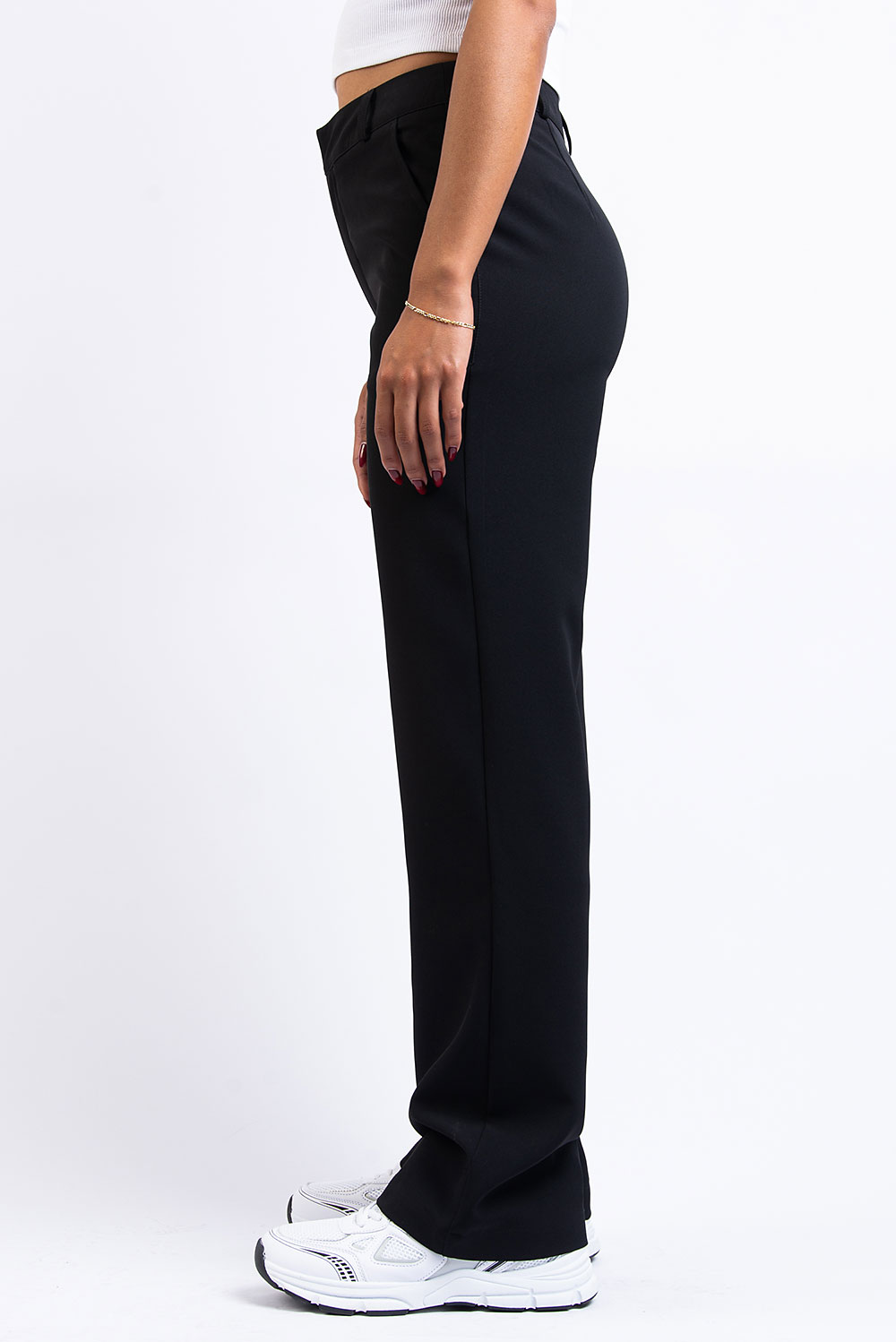 Nova 01High Straight Suit Pants - Black – MADLADY Nova 01High Straight Suit Pants - Black – MADLADY