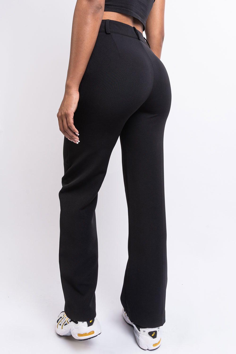 Nova 02Mid Straight Suit Pants - Black