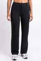 Nova 02Mid Straight Suit Pants - Black
