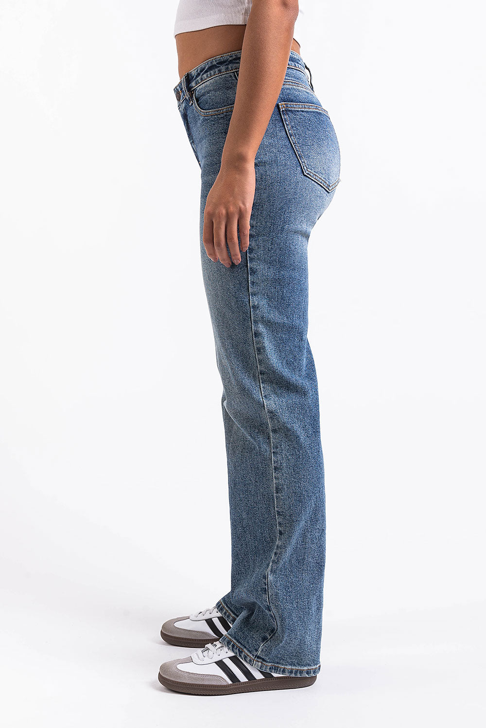 Dina 02Mid Straight Jeans - Vintage Blue
