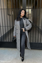 Dina 02Mid Straight Jeans - Washed Black