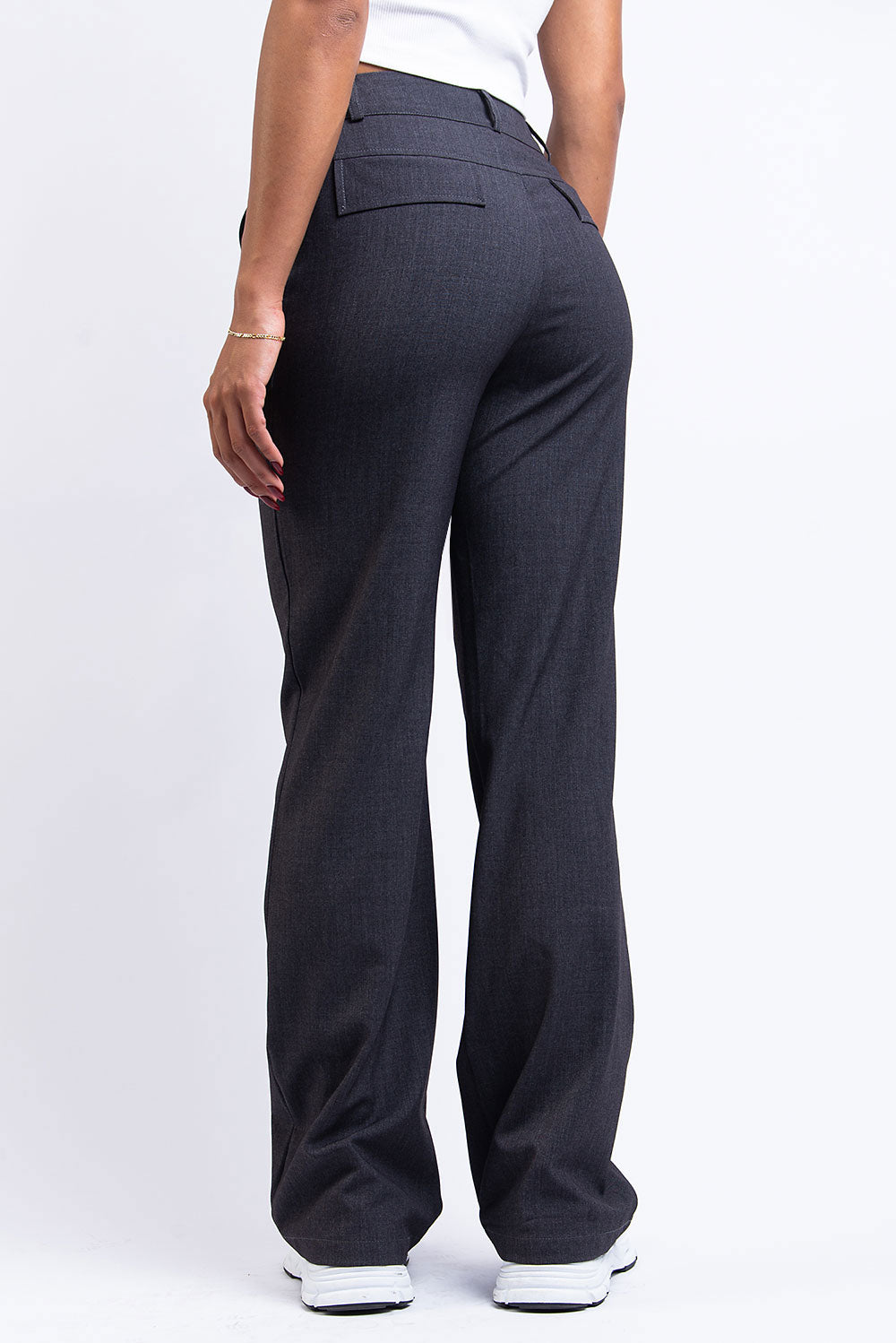Drew 02Mid Straight Suit Pants - Dark Grey