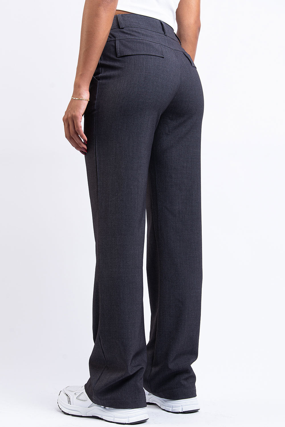 Drew 02Mid Straight Suit Pants - Dark Grey