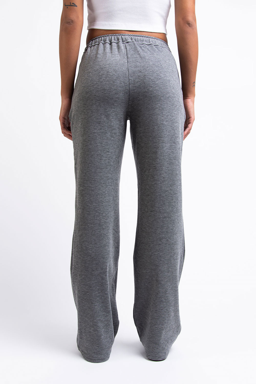 Eyla 01Mid Straight Lounge Pants - Grey Melange