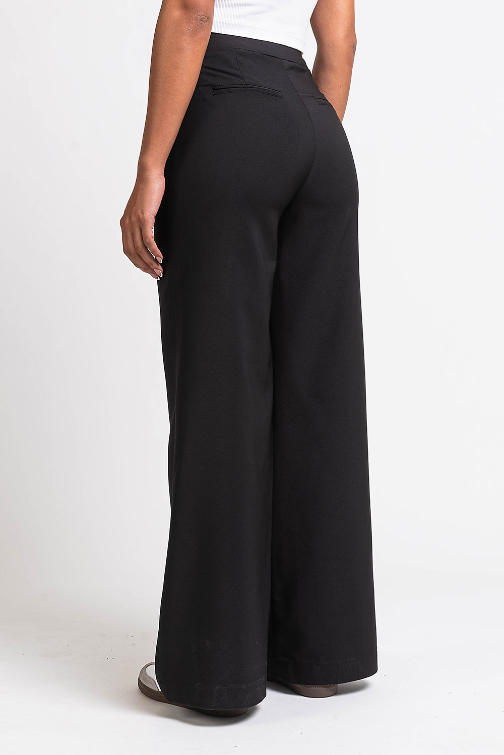Ciara 01High Wide Suit Pants - Black