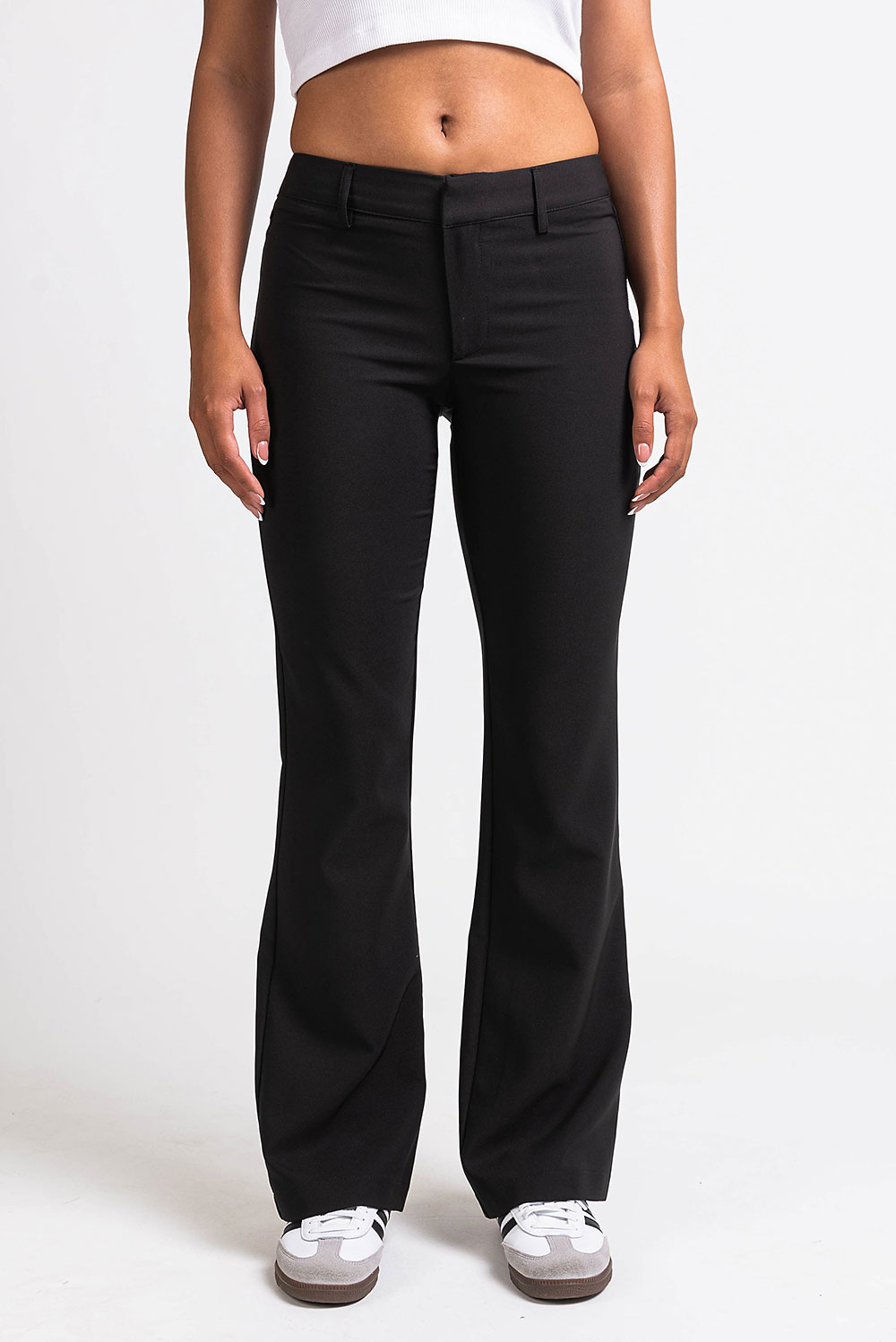 Drew 04Low Bootcut Suit Pants - Black