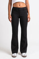 Drew 04Low Bootcut Suit Pants - Black