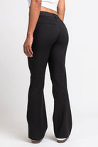Drew 04Low Bootcut Suit Pants - Black