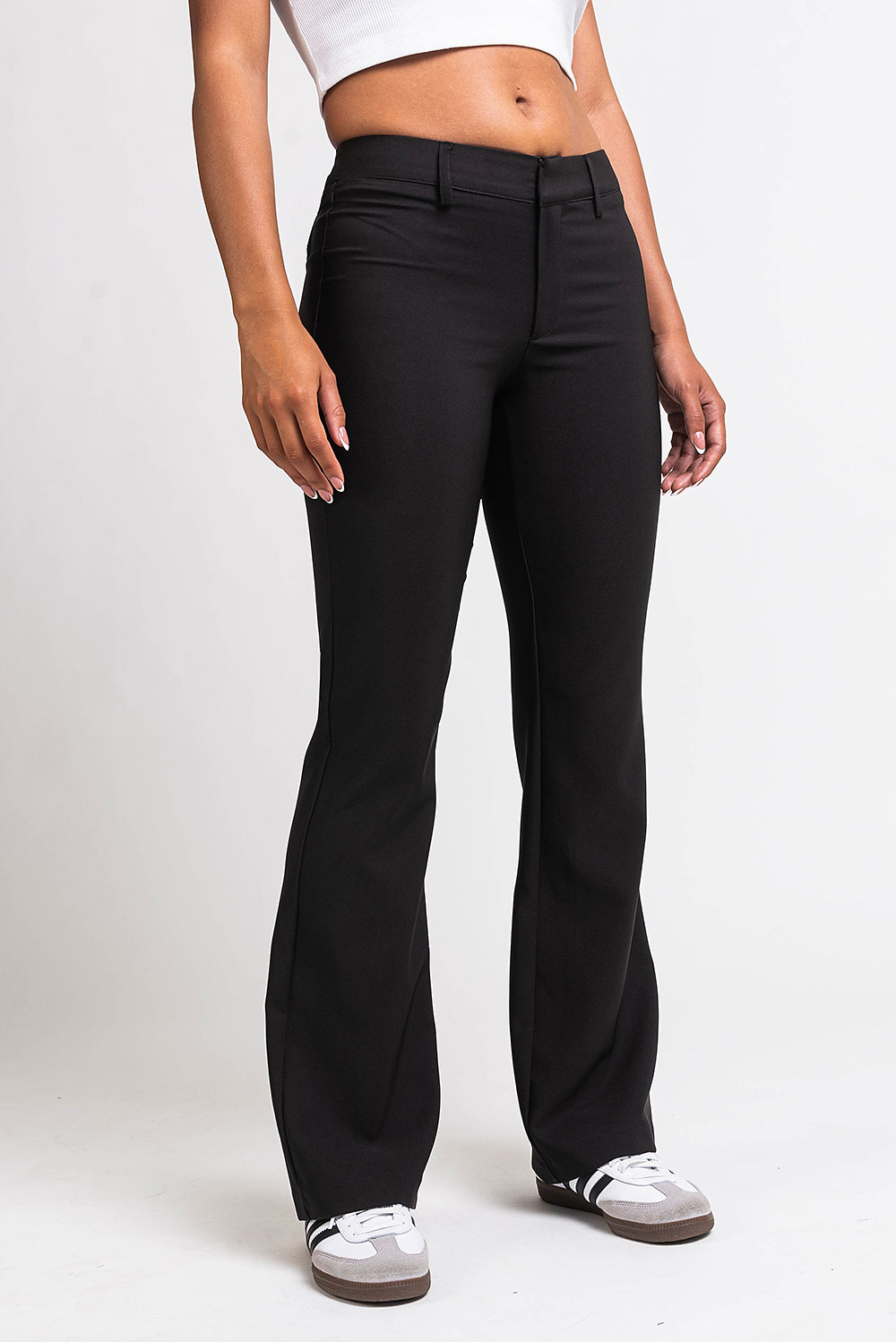 Drew 04Low Bootcut Suit Pants - Black