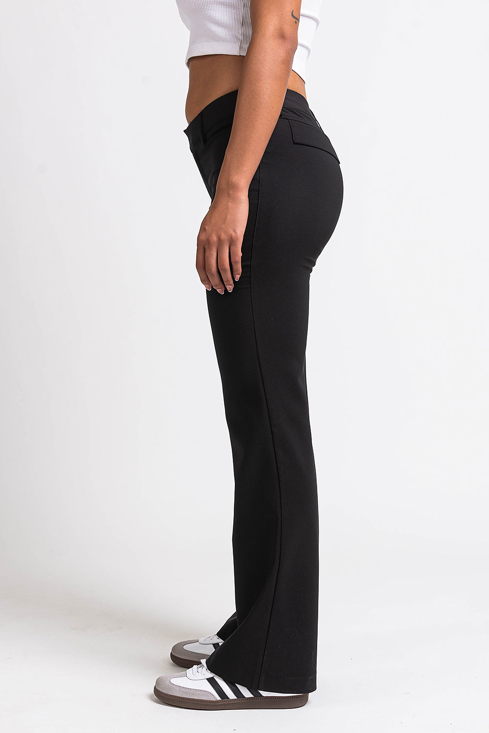 Drew 04Low Bootcut Suit Pants - Black