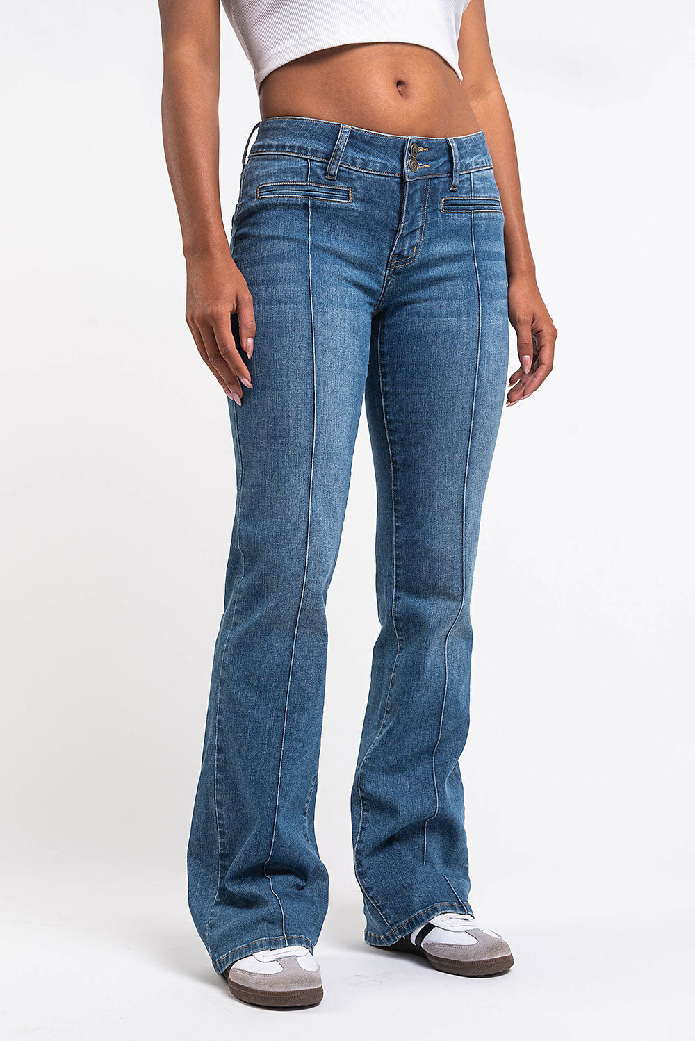 Claire 02Low Bootcut Jeans - Blue