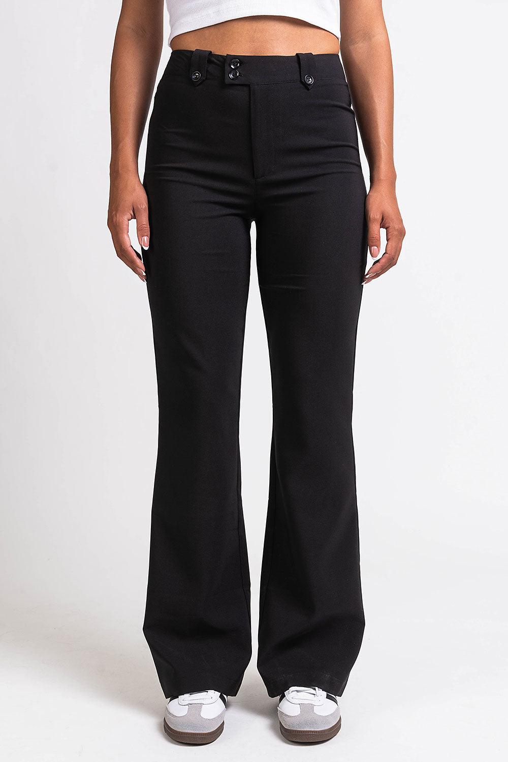 Bonnie 04High Bootcut Suit Pants - Black