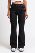 Bonnie 04High Bootcut Suit Pants - Black