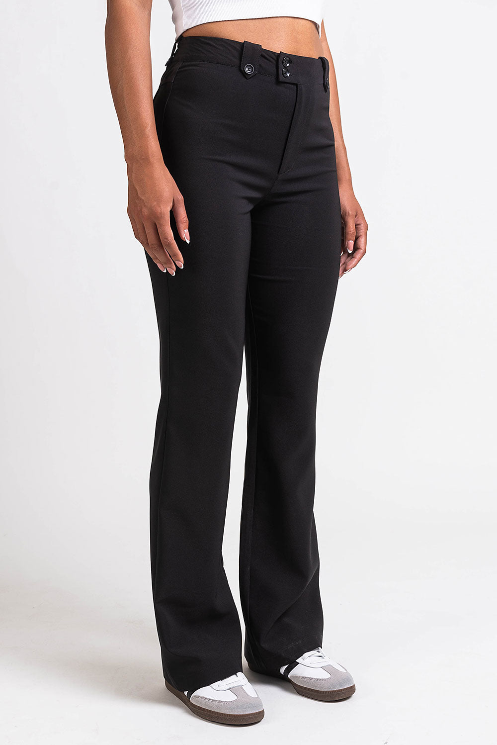 Bonnie 04High Bootcut Suit Pants - Black