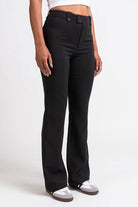 Bonnie 04High Bootcut Suit Pants - Black