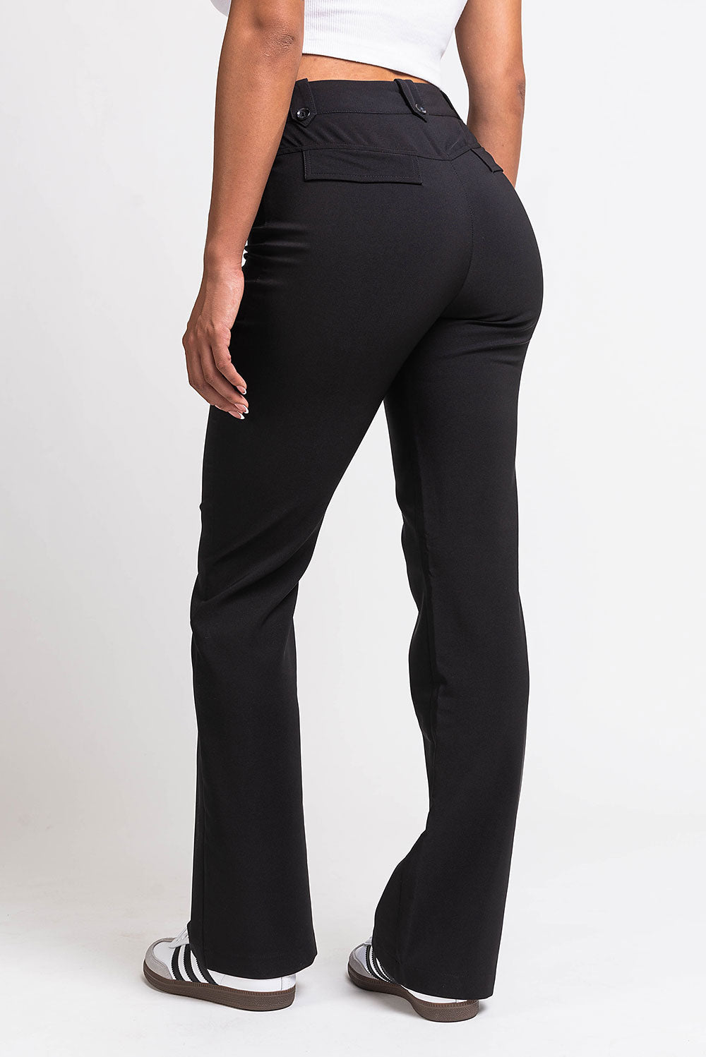 Bonnie 04High Bootcut Suit Pants - Black