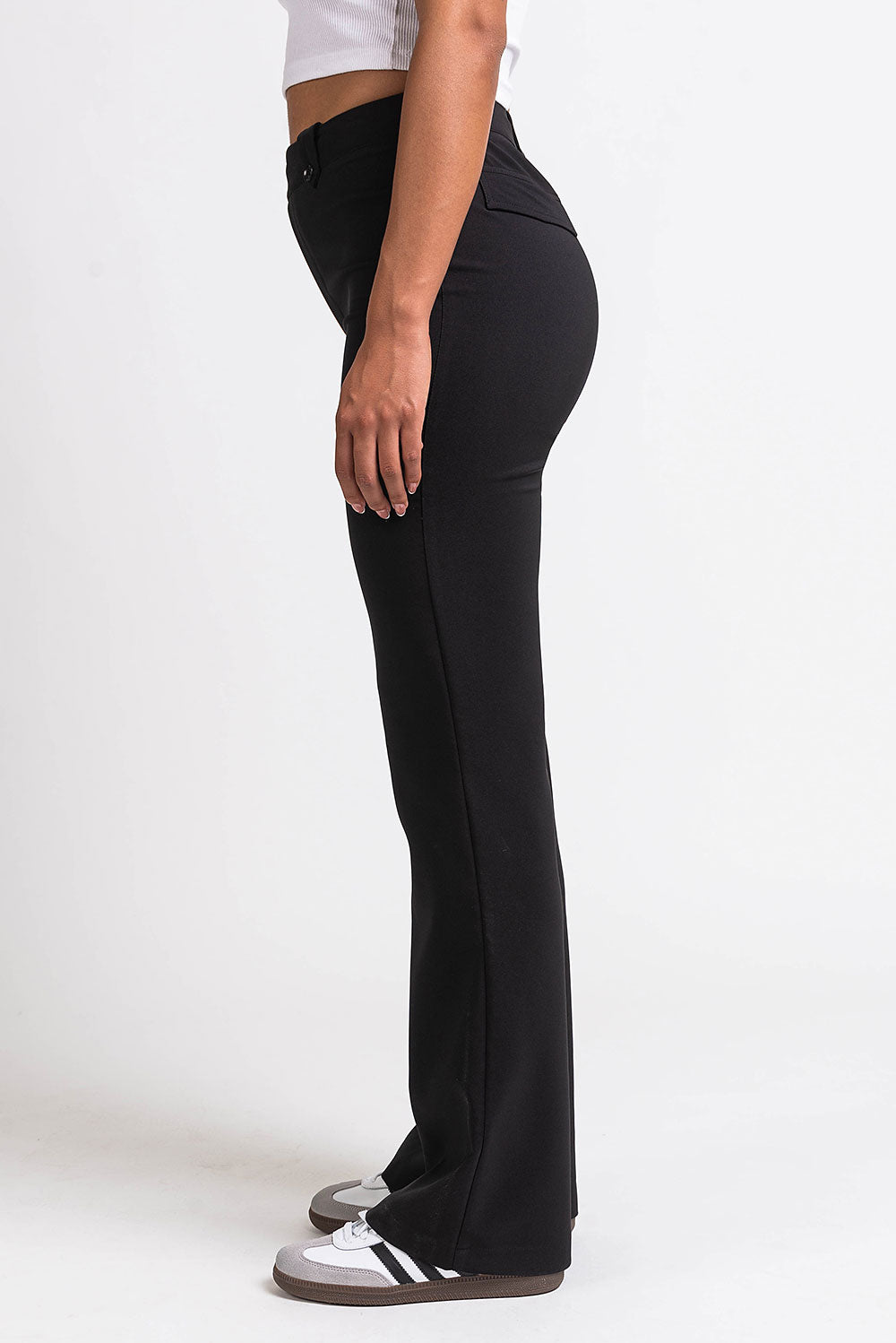 Bonnie 04High Bootcut Suit Pants - Black