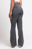Bonnie 04High Bootcut Suit Pants - Grey