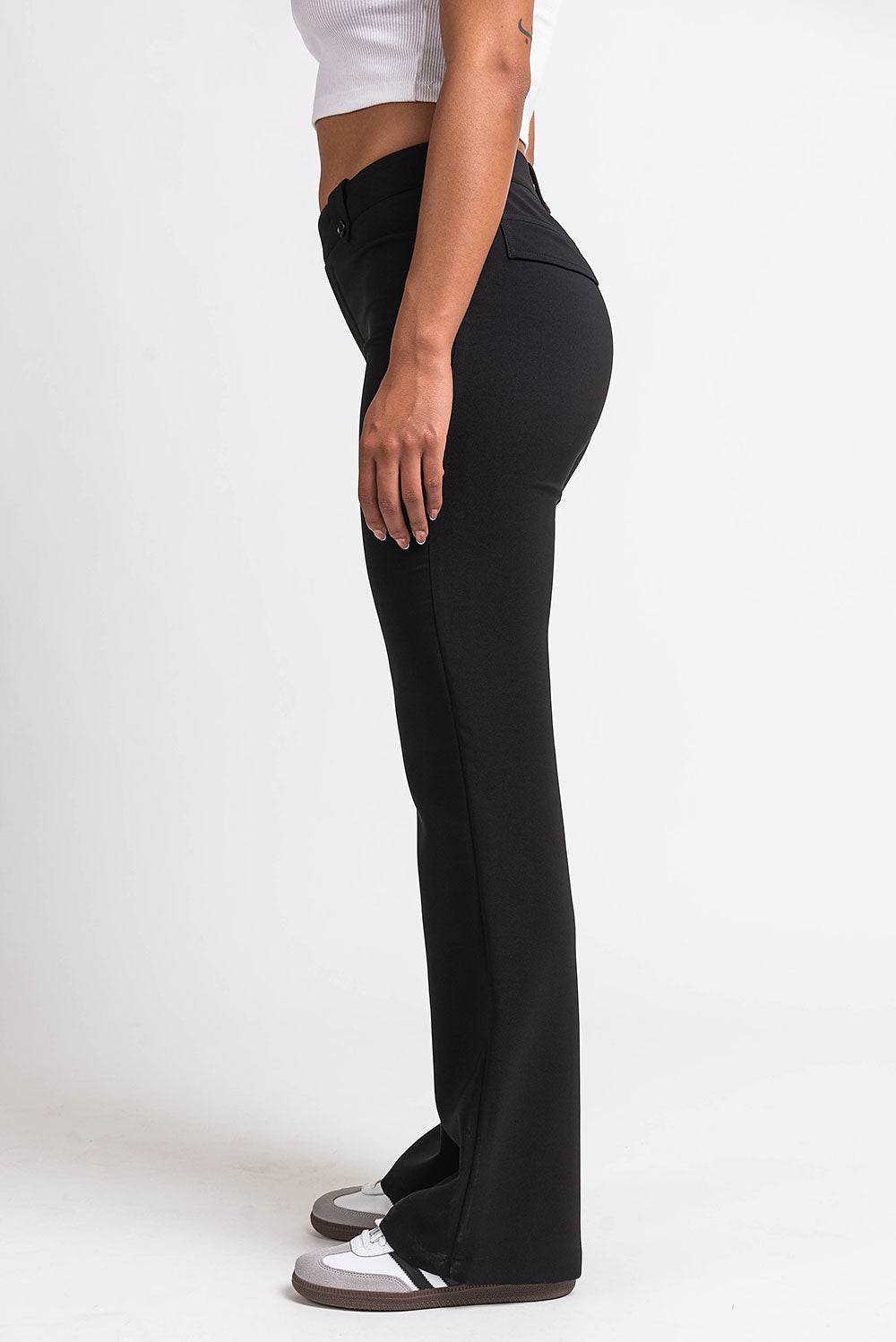 Bonnie 03Mid Bootcut Suit Pants - Black