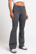 Bonnie 03Mid Bootcut Suit Pants - Grey