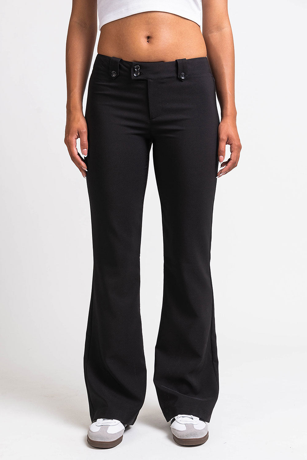 Bonnie 03Low Bootcut Suit Pants - Black