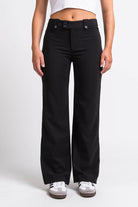 Bonnie 01Mid Straight Suit Pants - Black