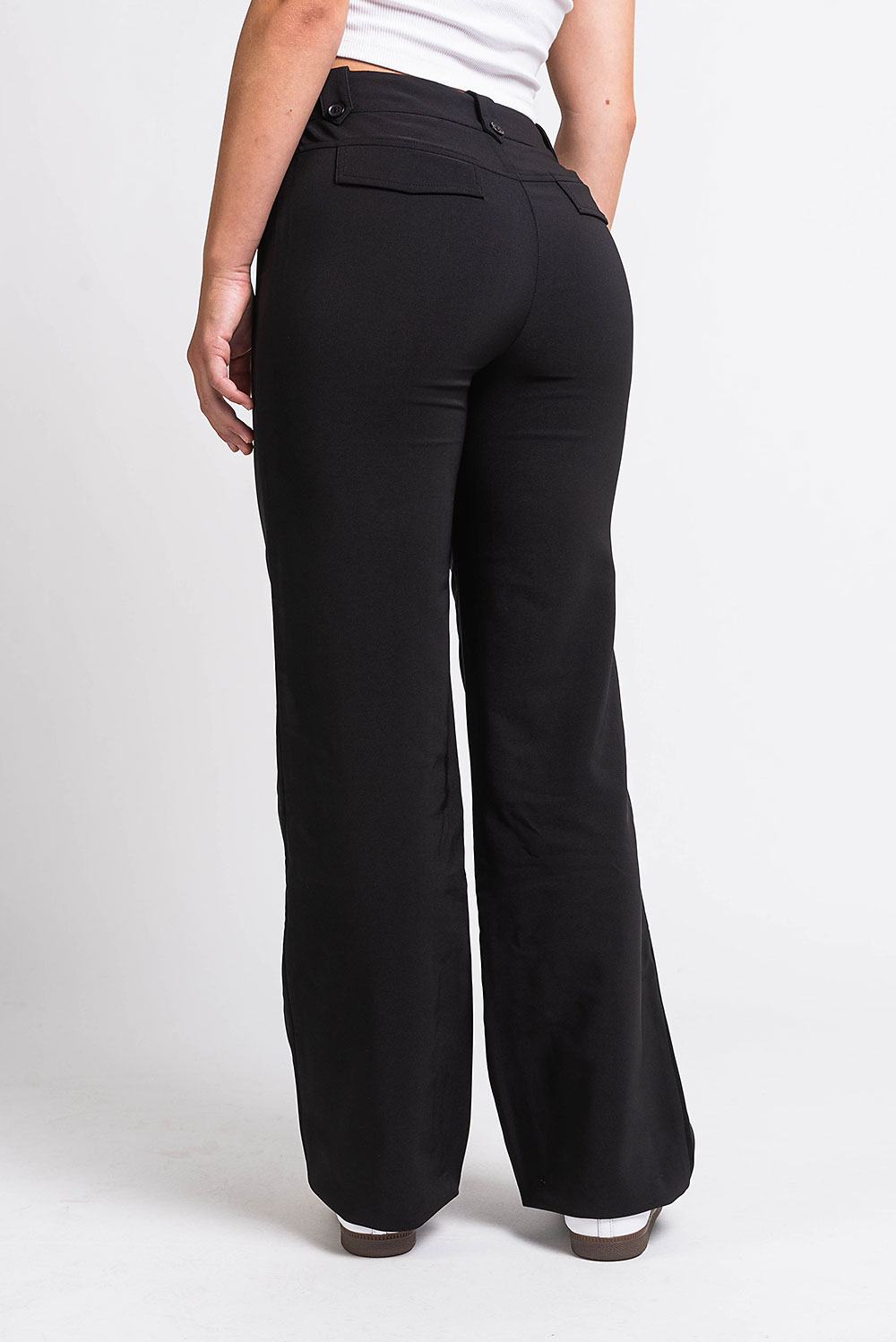 Bonnie 01Mid Straight Suit Pants - Black