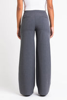 Ciara 01High Wide Suit Pants - Grey