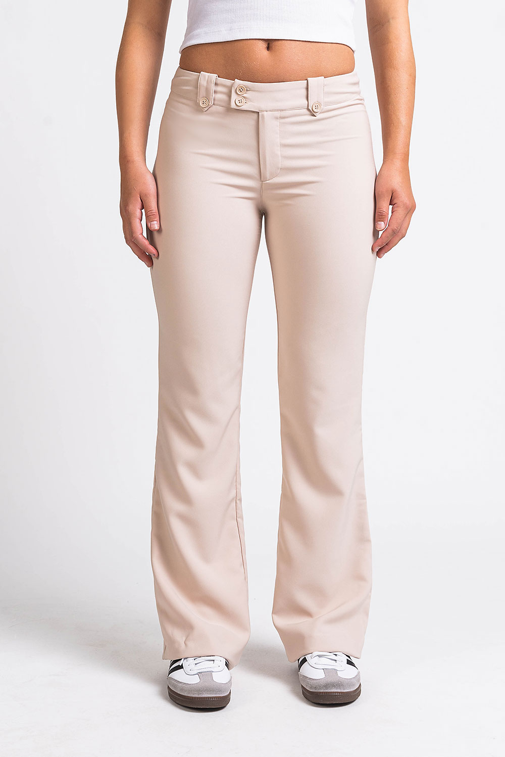 Bonnie 03Low Bootcut Suit Pants - Champagne