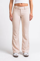 Bonnie 03Low Bootcut Suit Pants - Champagne
