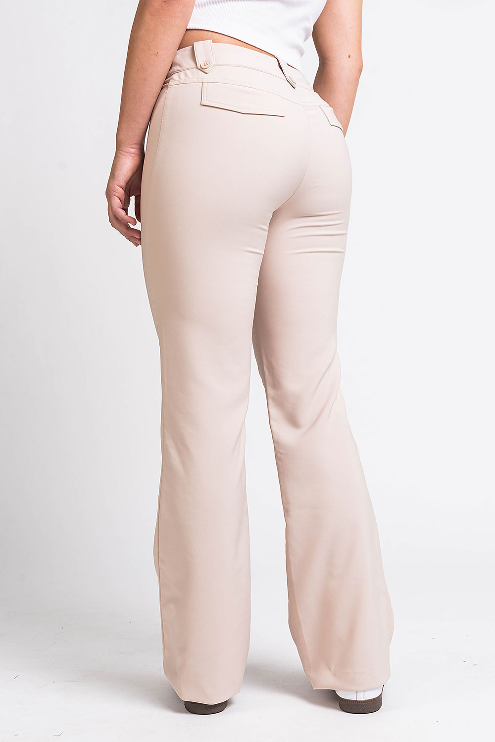 Bonnie 03Low Bootcut Suit Pants - Champagne