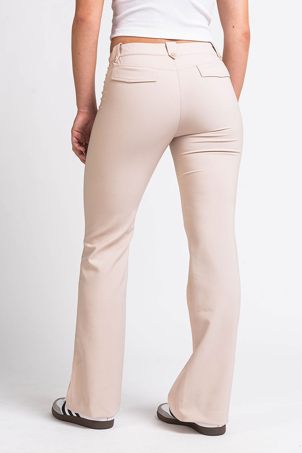 Bonnie 03Low Bootcut Suit Pants - Champagne
