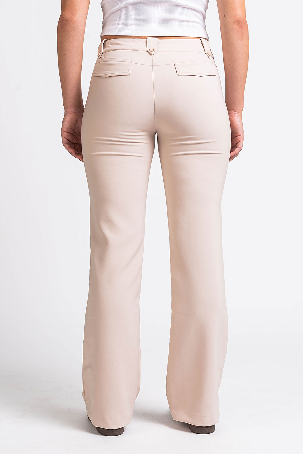 Bonnie 03Low Bootcut Suit Pants - Champagne