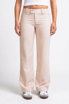 Bonnie 01Low Straight Suit Pants - Champagne