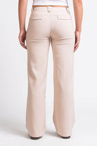 Bonnie 01Low Straight Suit Pants - Champagne