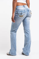 Claire 02Low Bootcut Jeans - Bleach Blue